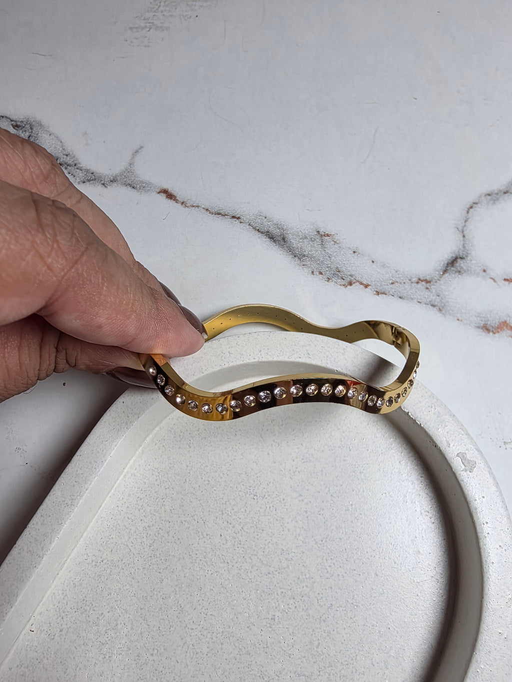 Wavy Studded Bracelet