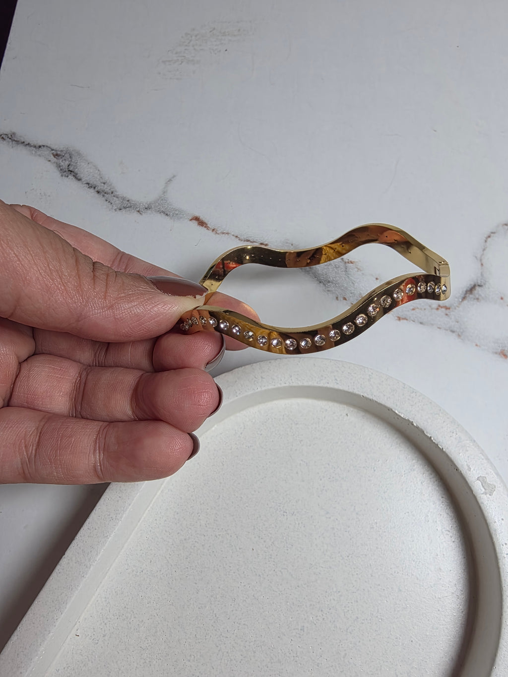 Wavy Studded Bracelet