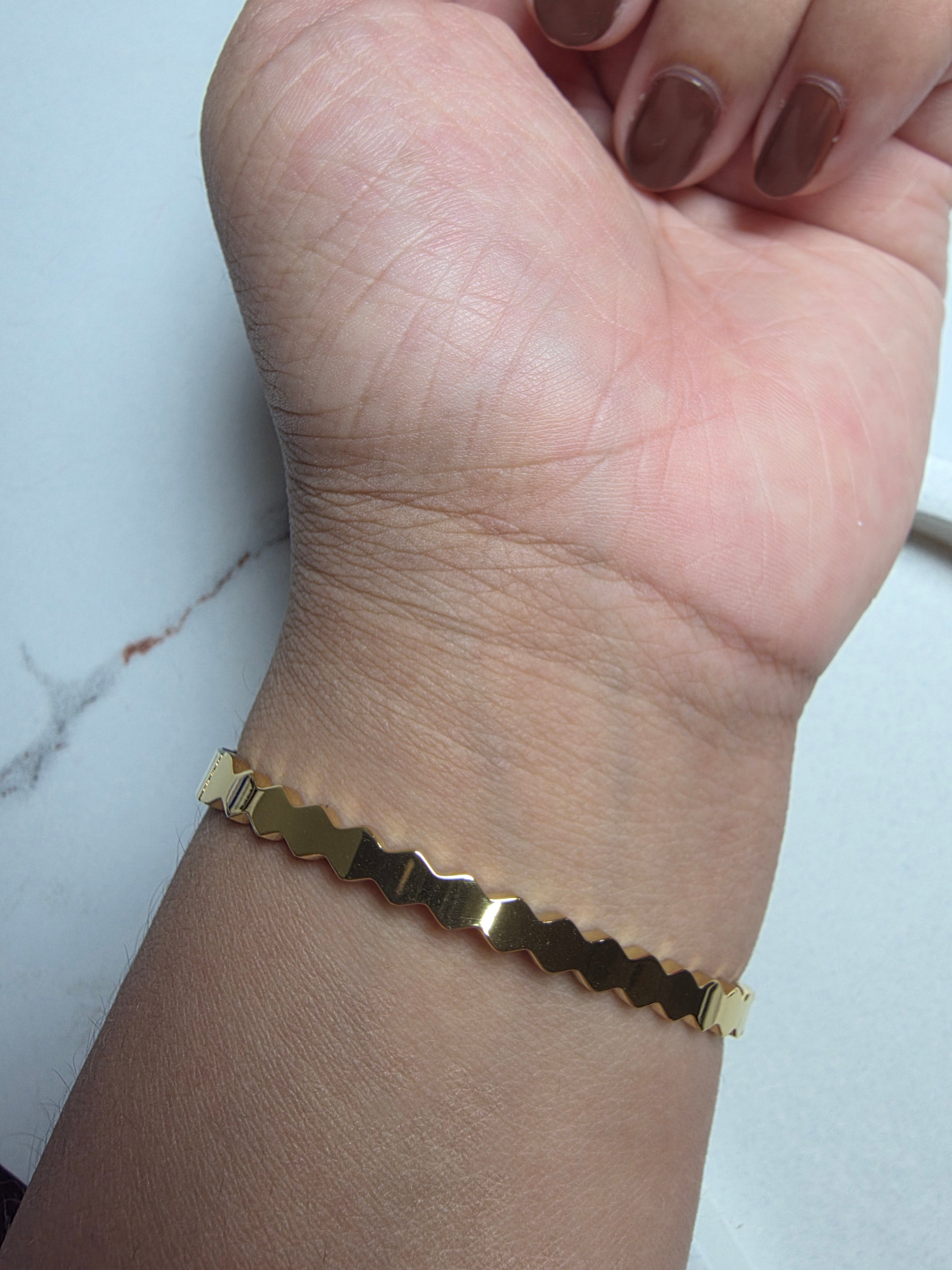 Gold Honeycomb Bracelet