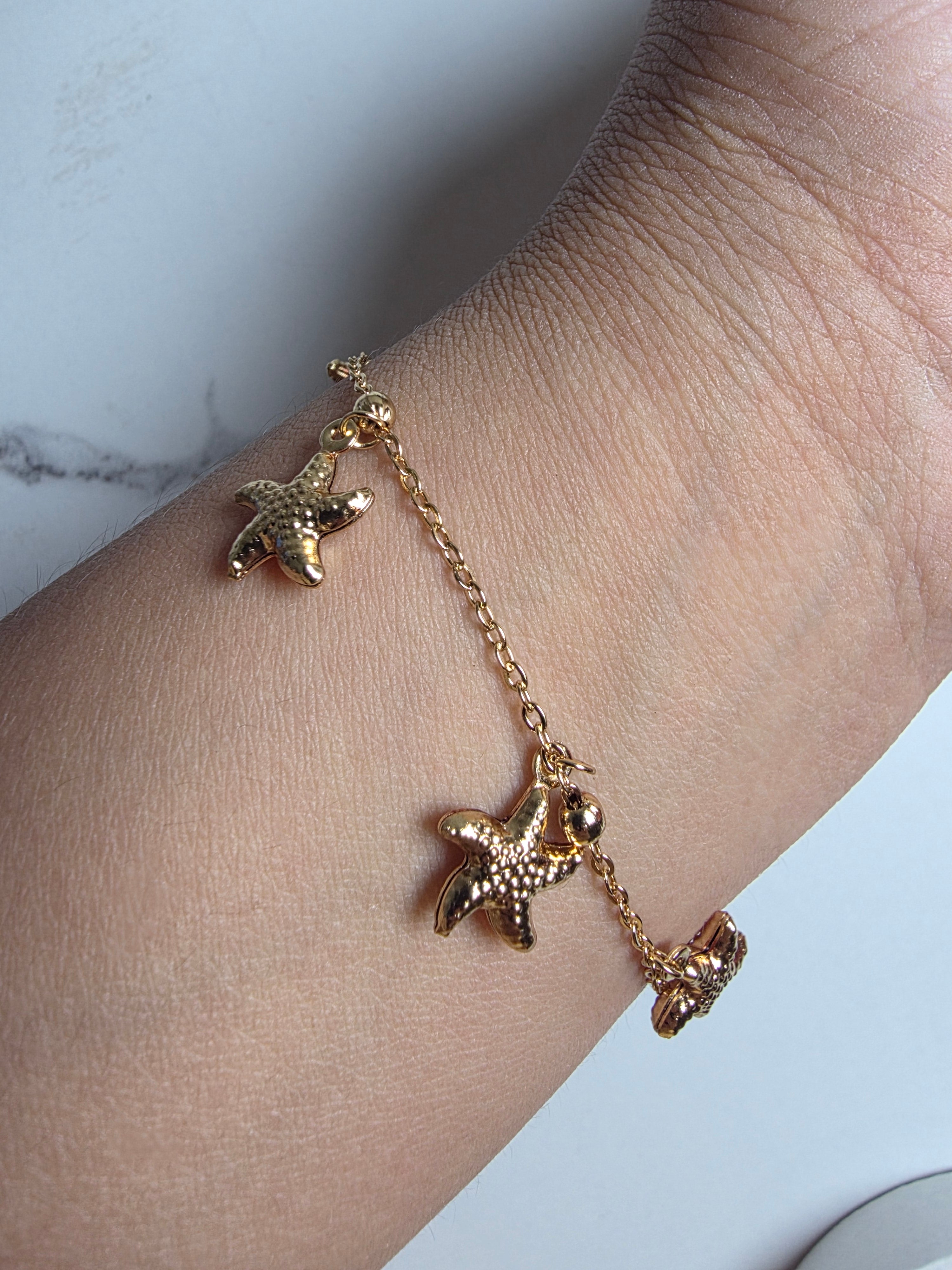 Starfish Charm Bracelet