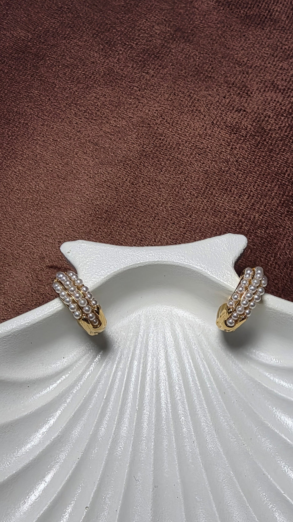 Auré Pearl Hoops