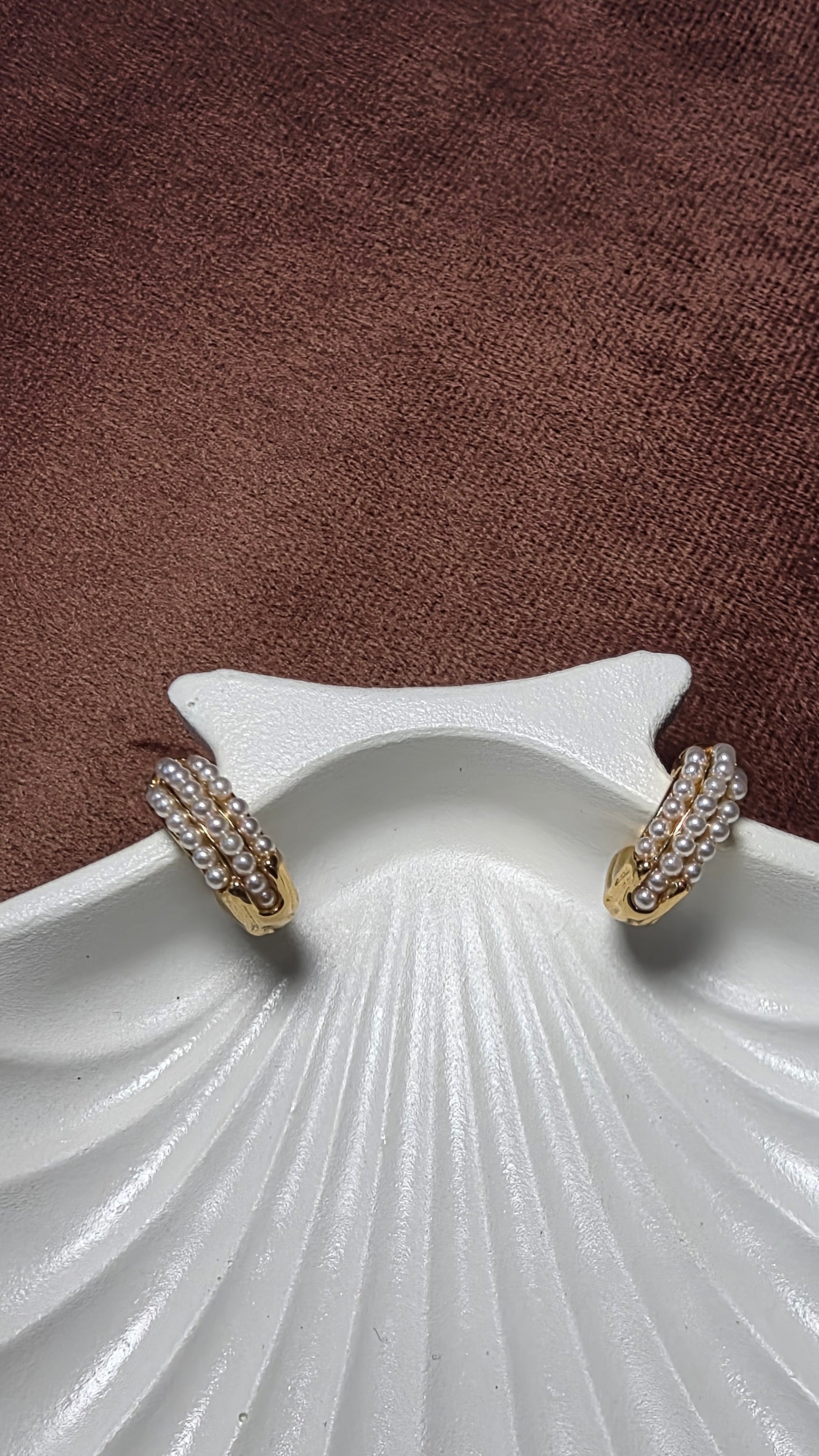 Auré Pearl Hoops