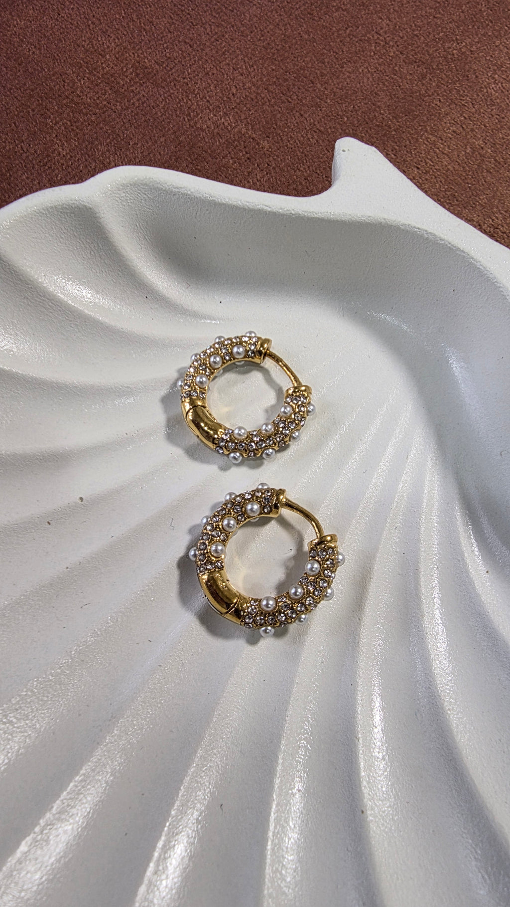 Pearl Cluster Hoops