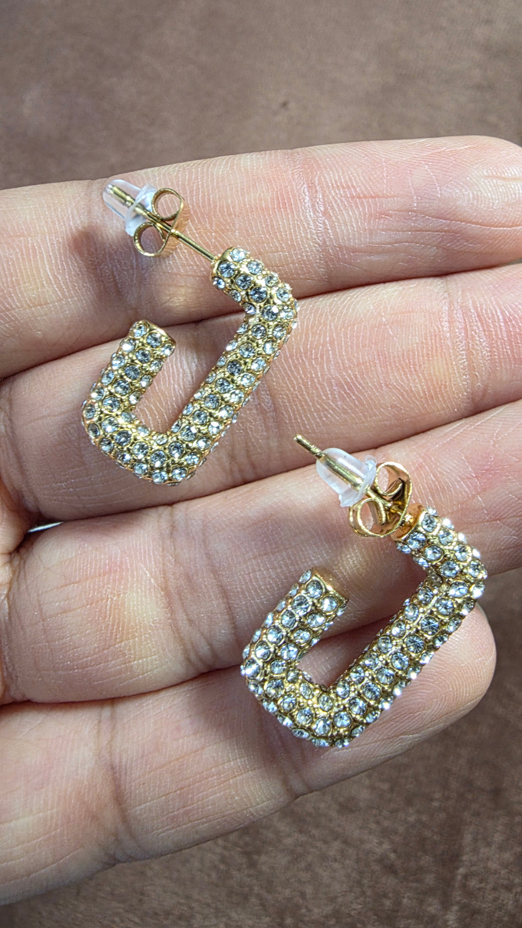 Rectangle Pavé Hoops