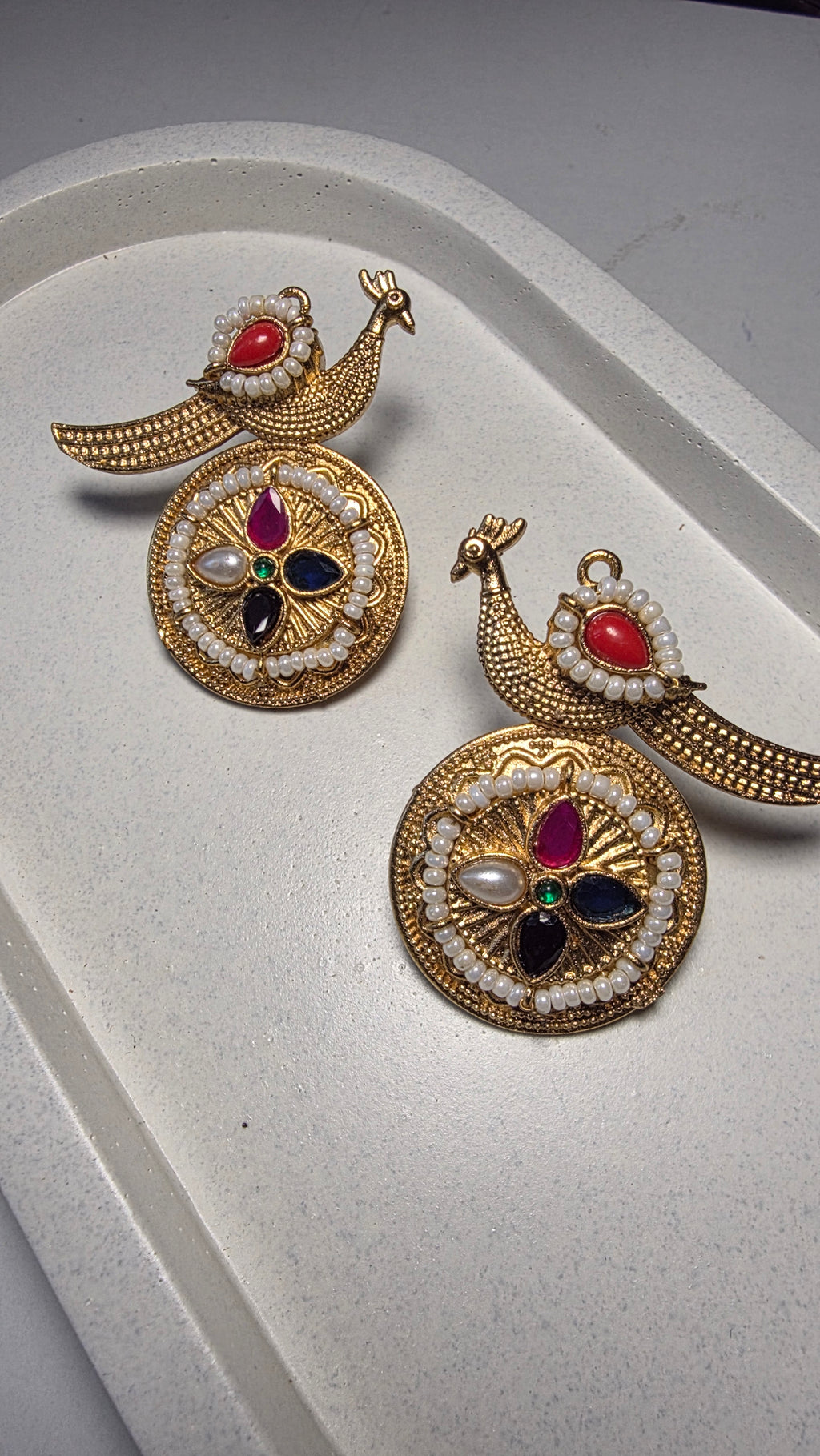 Mor Kusum Earrings - Multi
