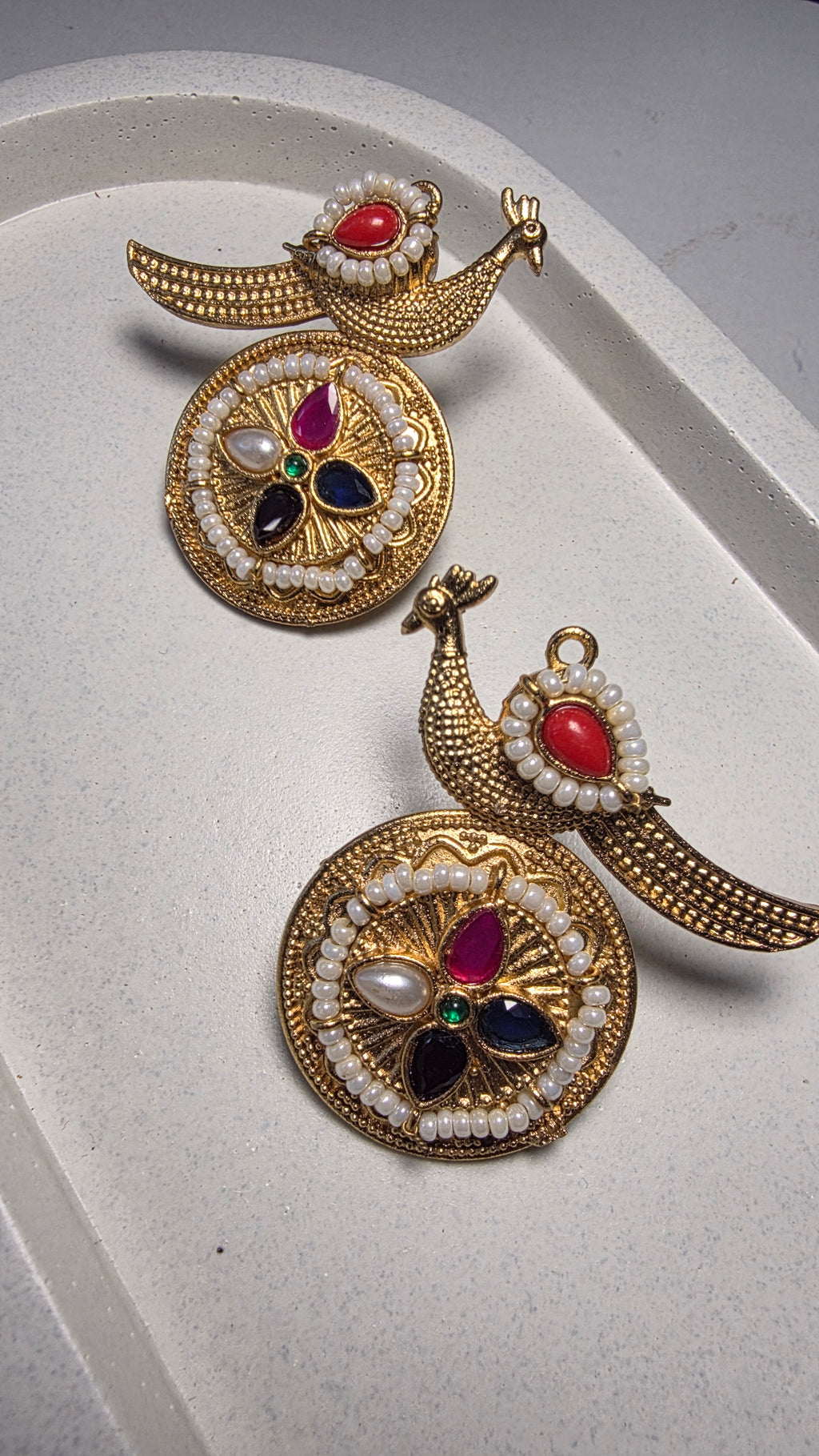 Mor Kusum Earrings - Multi