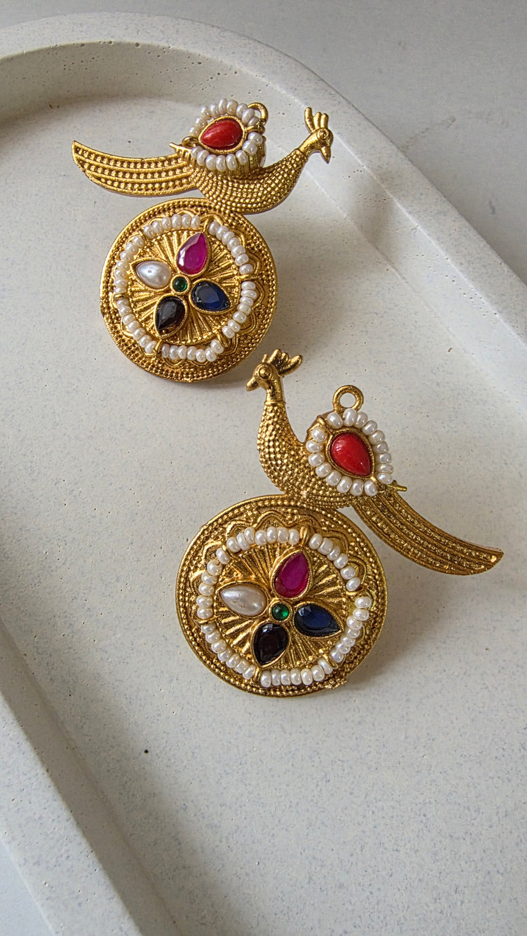Mor Kusum Earrings - Multi