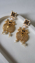 Mayura Jaal Earrings - Black
