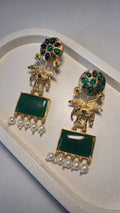 Gajpushpa Earrings - Green