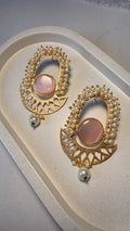 Ratna Jaal Earrings - Light Pink