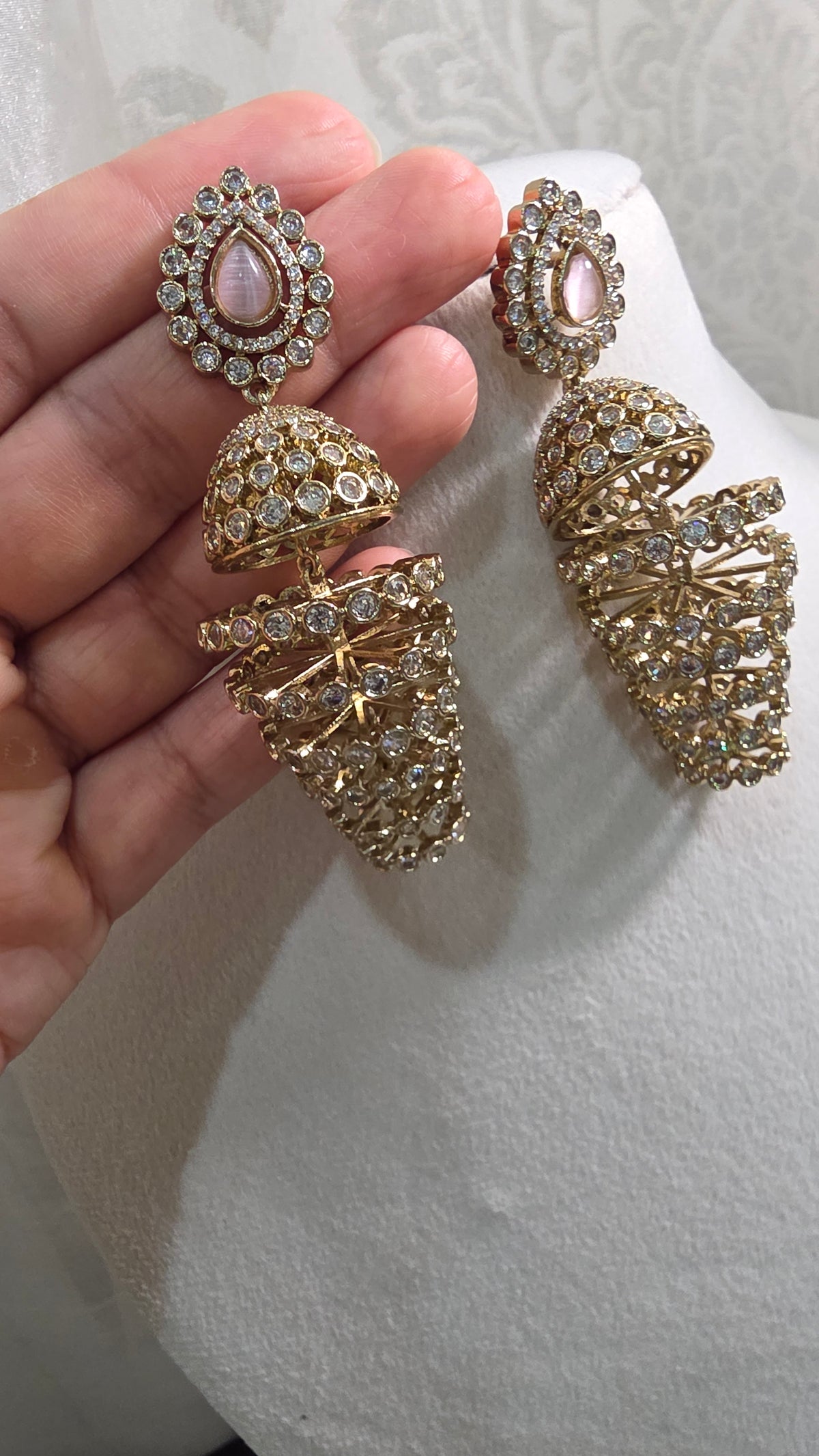 Jaalika Polki Earrings