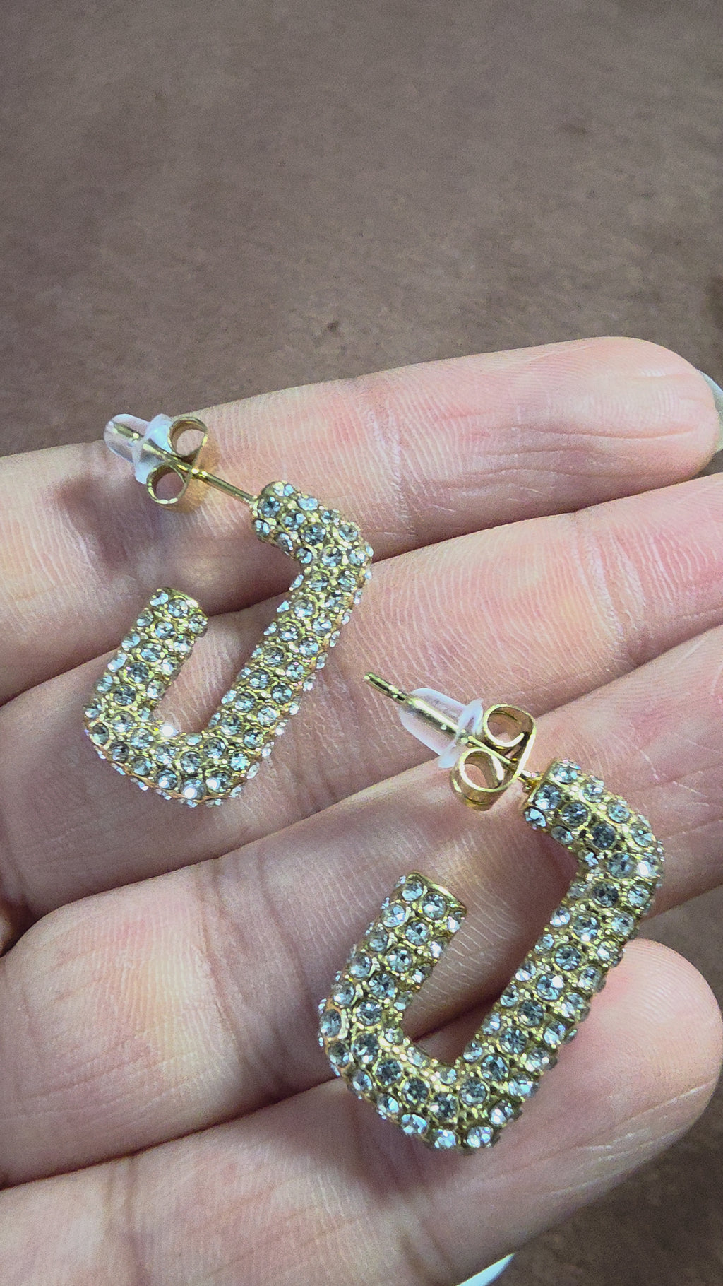 Rectangle Pavé Hoops