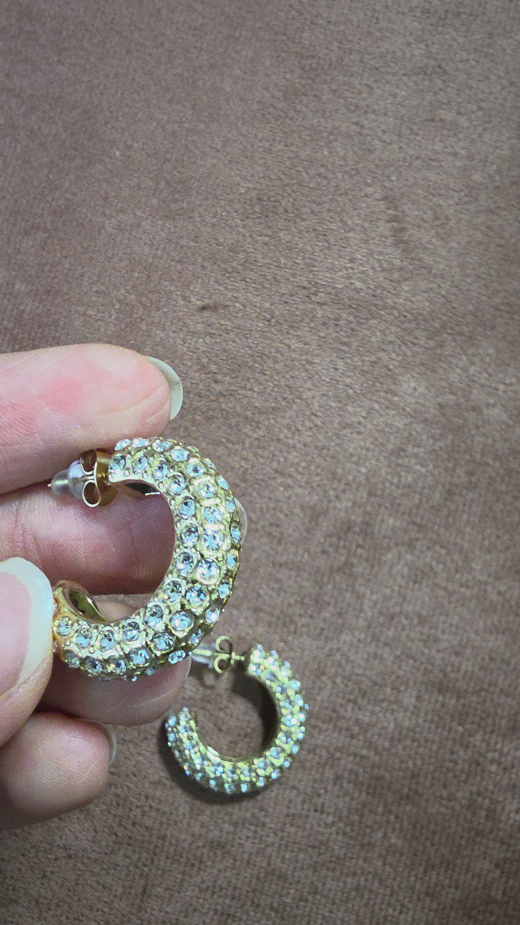 Chunky Pavé Hoops