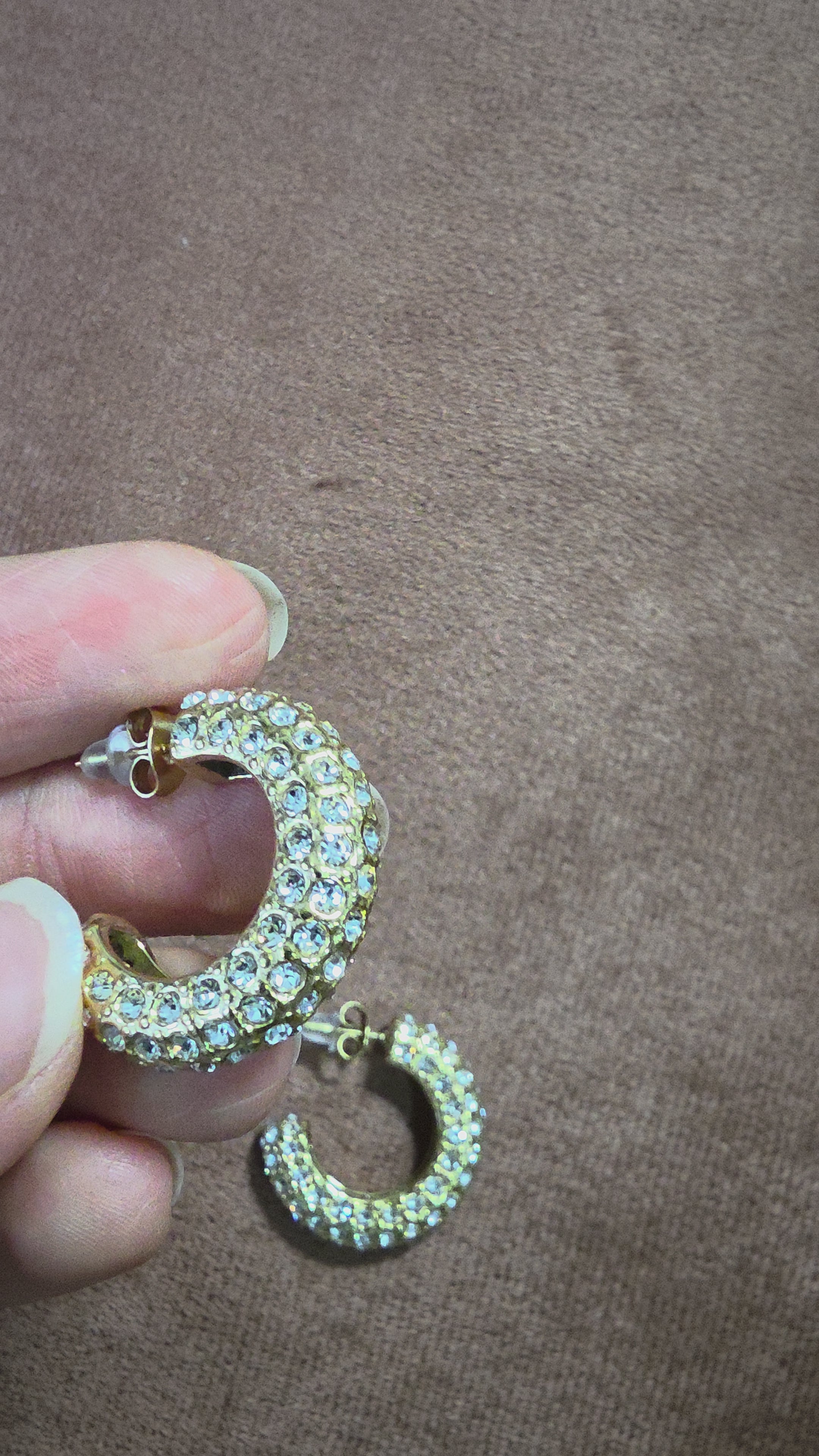 Chunky Pavé Hoops
