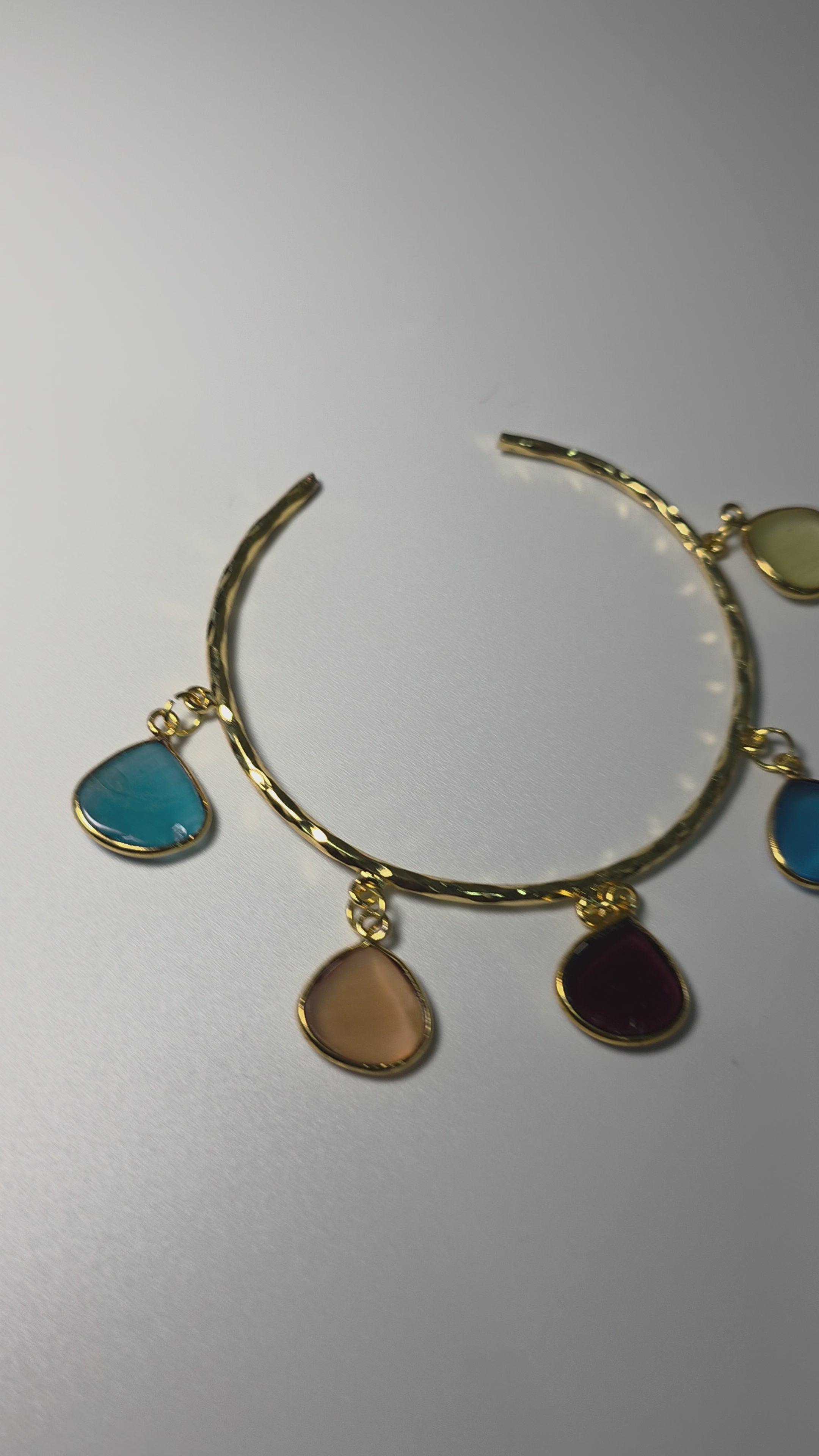 Gloss Stone Drop Cuff