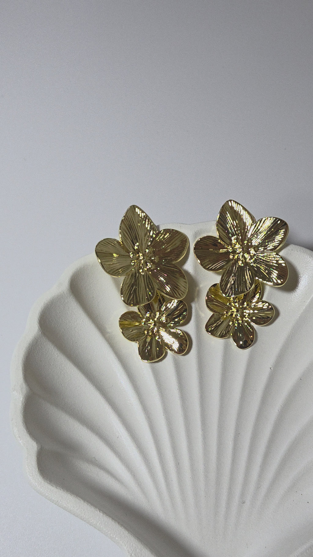 Double Flower Earring