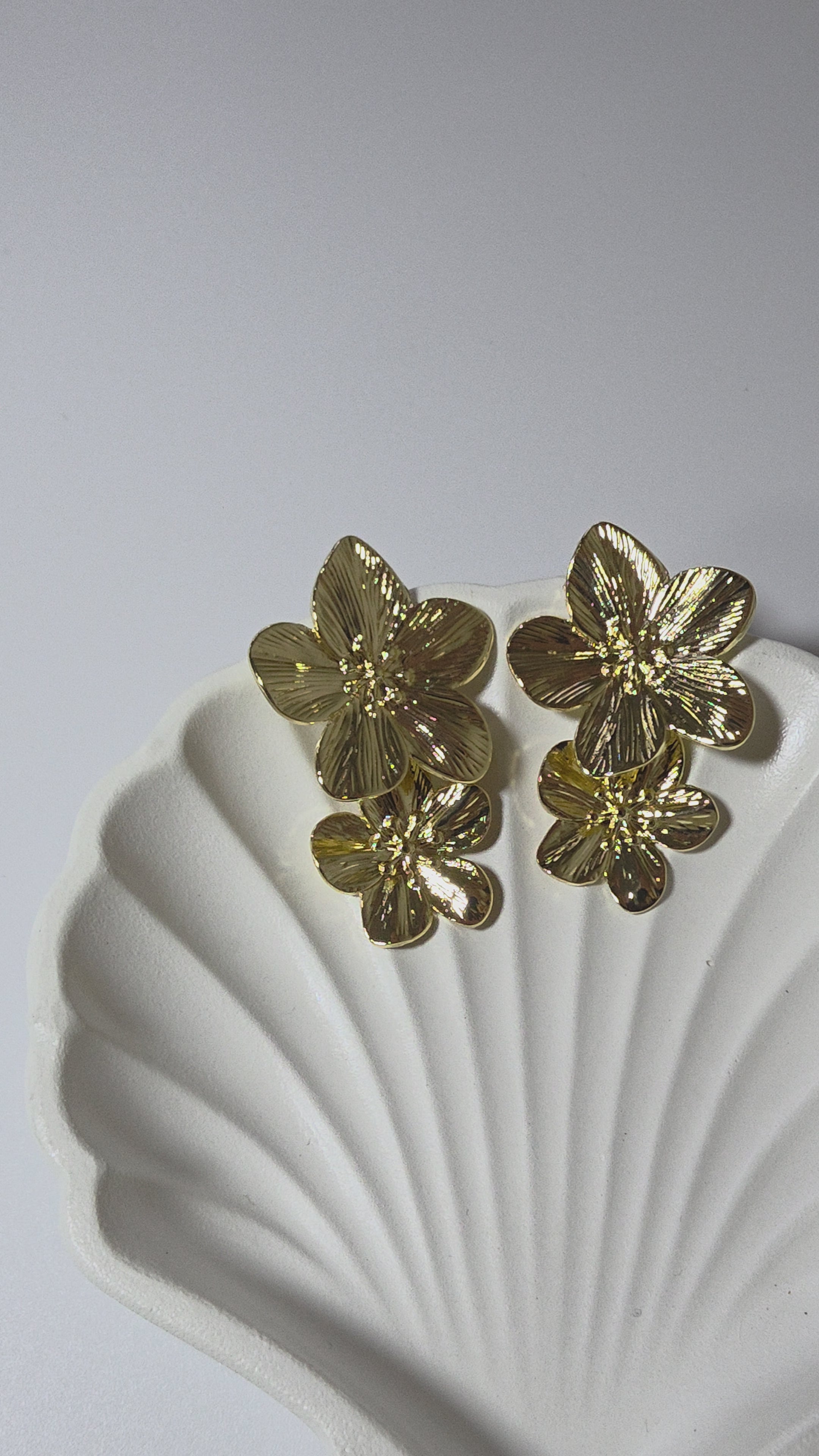 Double Flower Earring