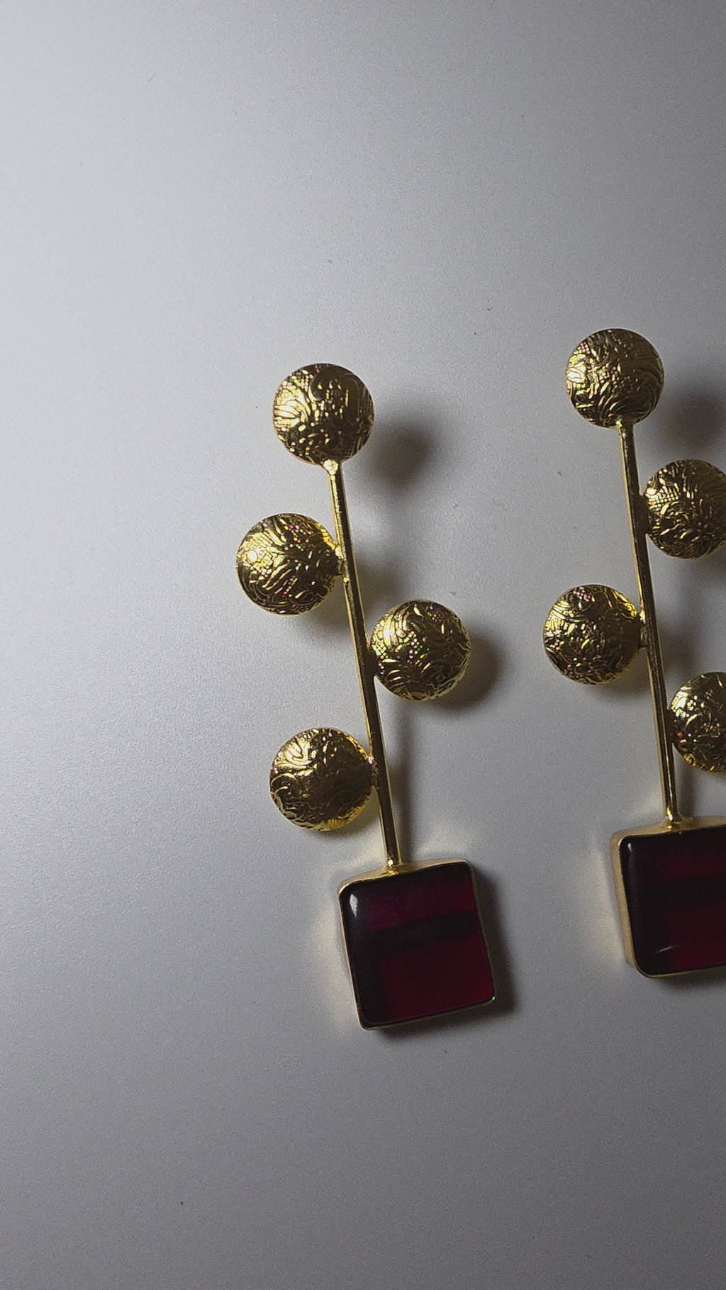 Golden Dangler Earrings