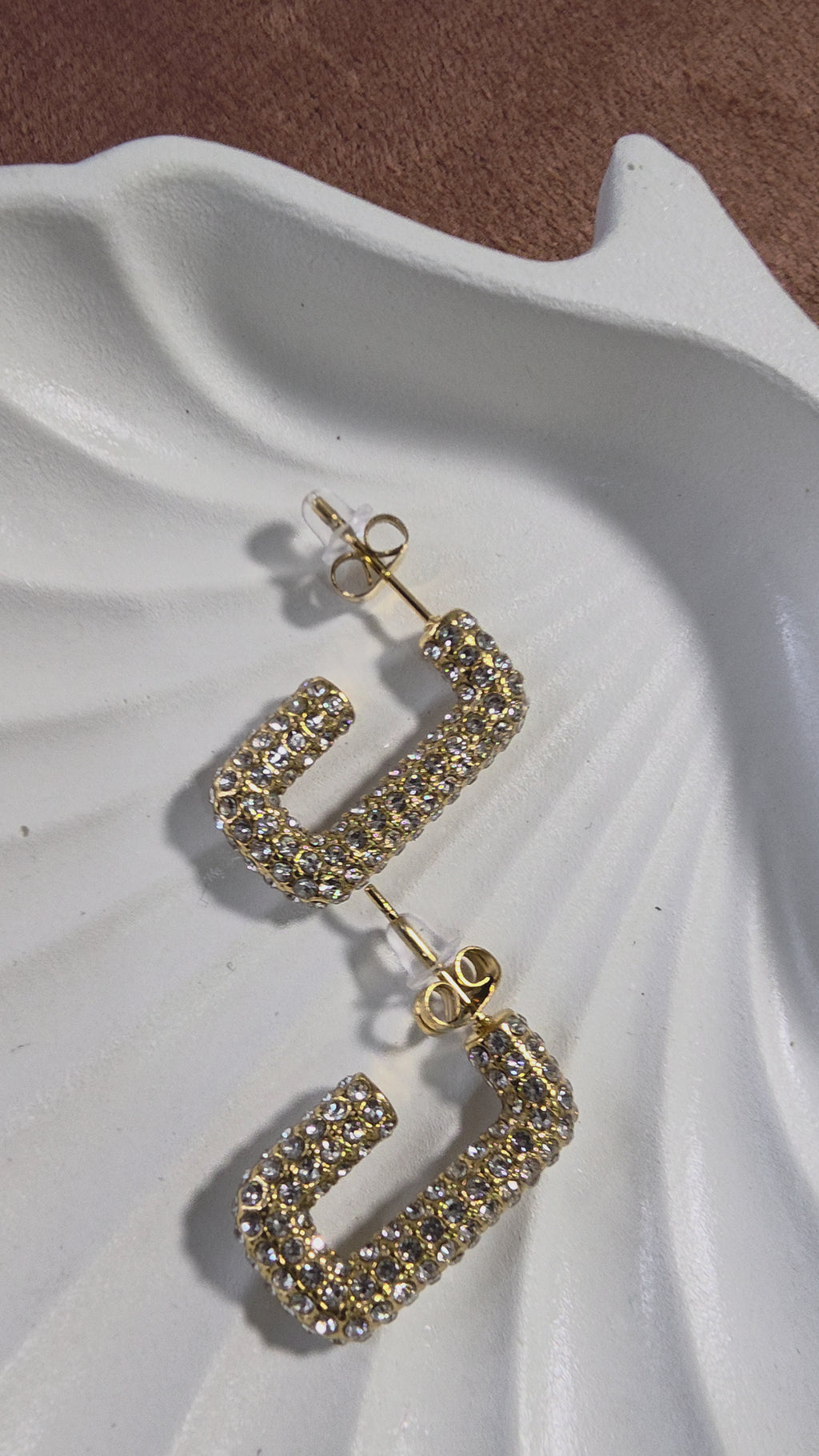 Rectangle Pavé Hoops